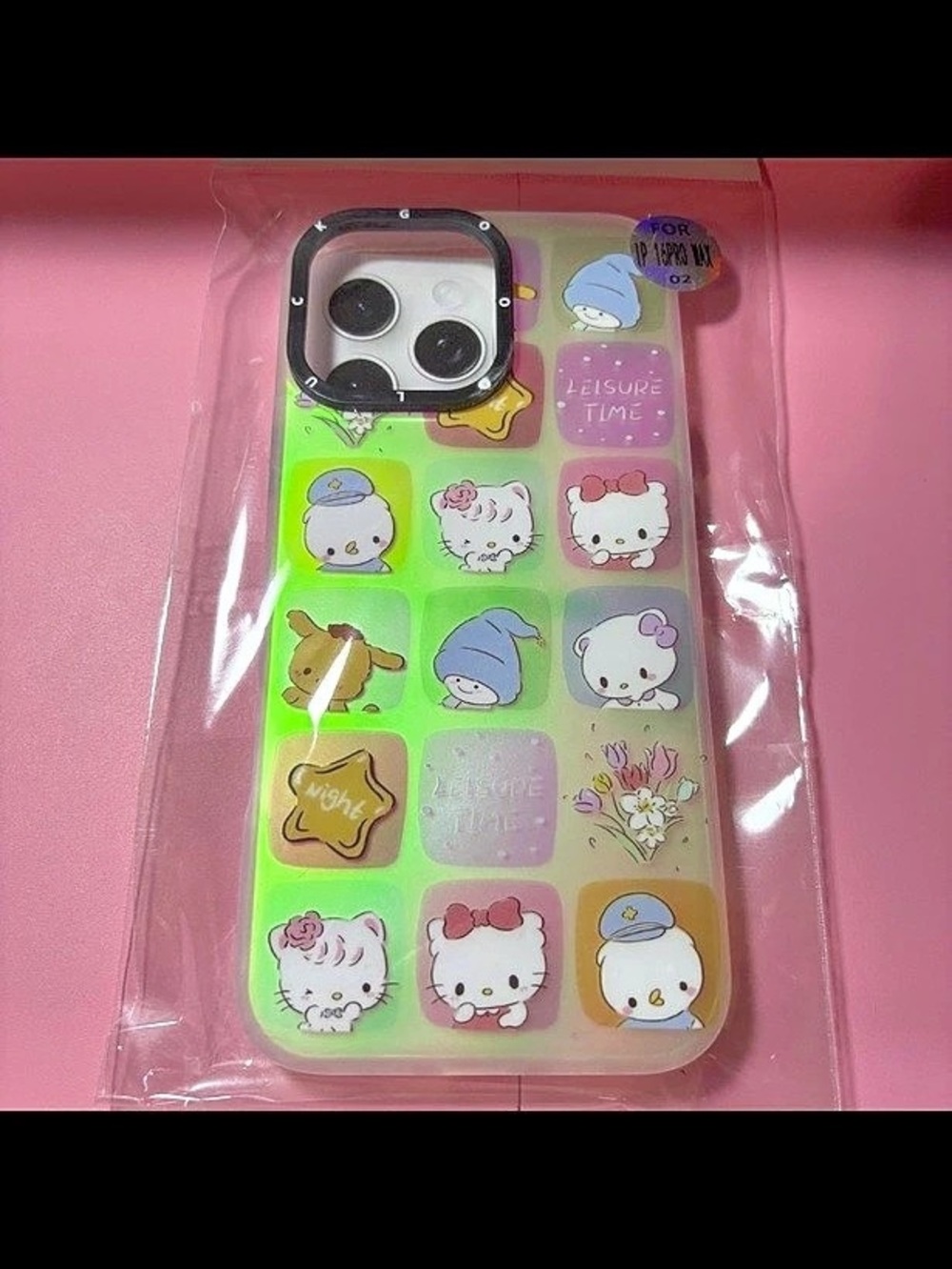 Sanrio Phone Case in Pink & Green NWT